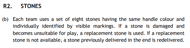 Stone Colour Rules From World Curling Federation